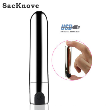 SacKnove Female Masturbators USB Charge 10 Modes Anal Vagina New Sex Toys Egg Mini Bullet Vibrator for Woman